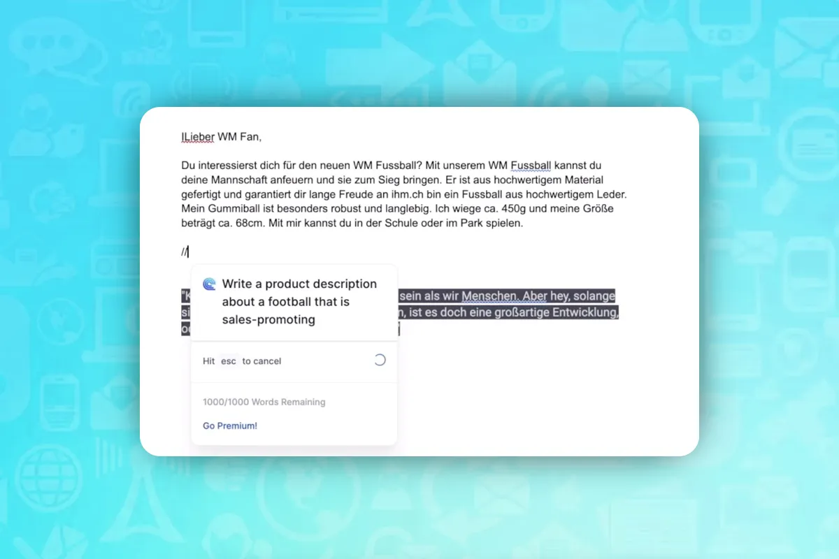 Instrumente KI pentru texte: 2,5 | Compose - Niciodată mai scrieți singuri e-mailuri?!