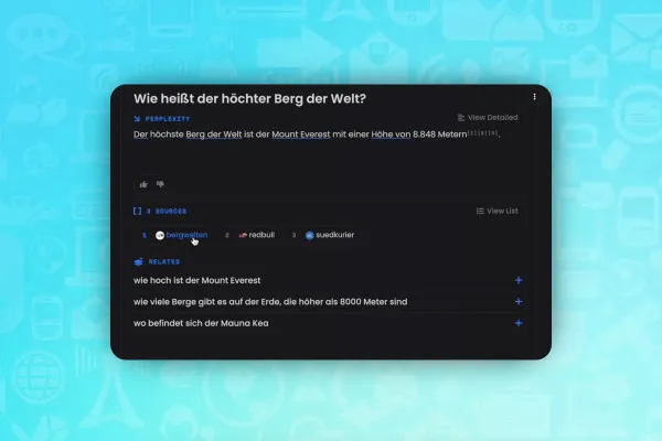 KI für Texte: 16 | Perplexity – wie ChatGPT, nur mit Quellenangaben!