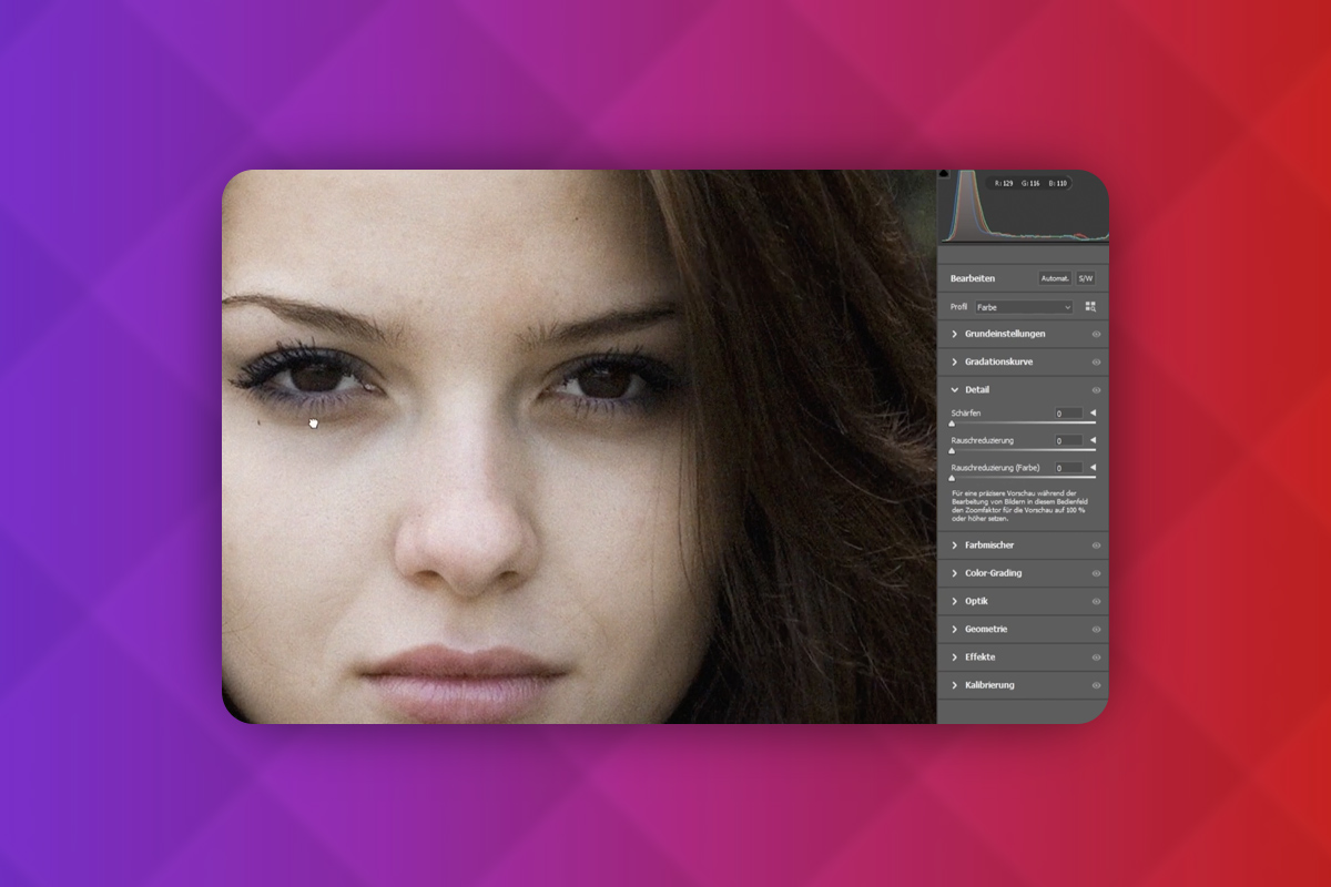 Photoshop-teknikker: 2.3 | Fjern bildestøy.