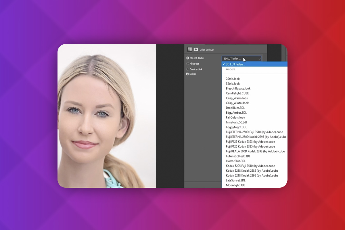 Photoshop-teknikker: 2.23 | Opprett, eksporter og importer LUT-er.