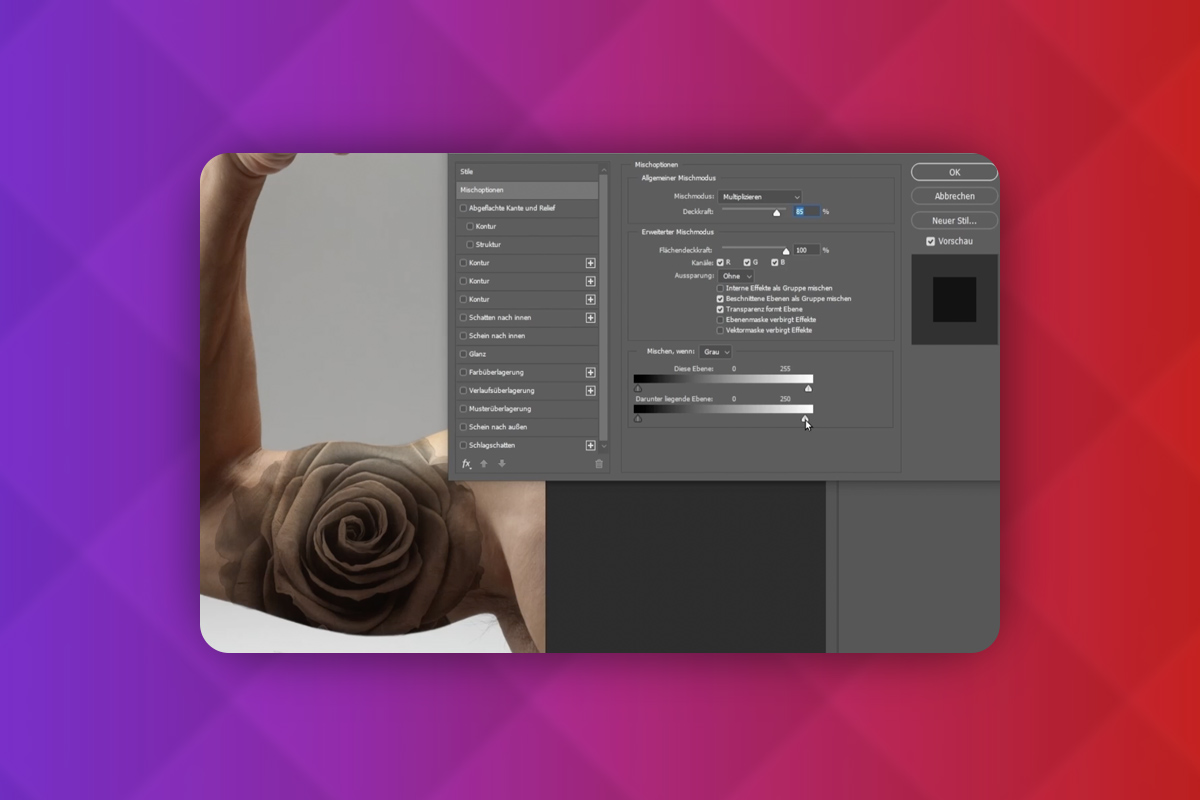 Photoshop-teknikker: 3.7 | Lage tatovering