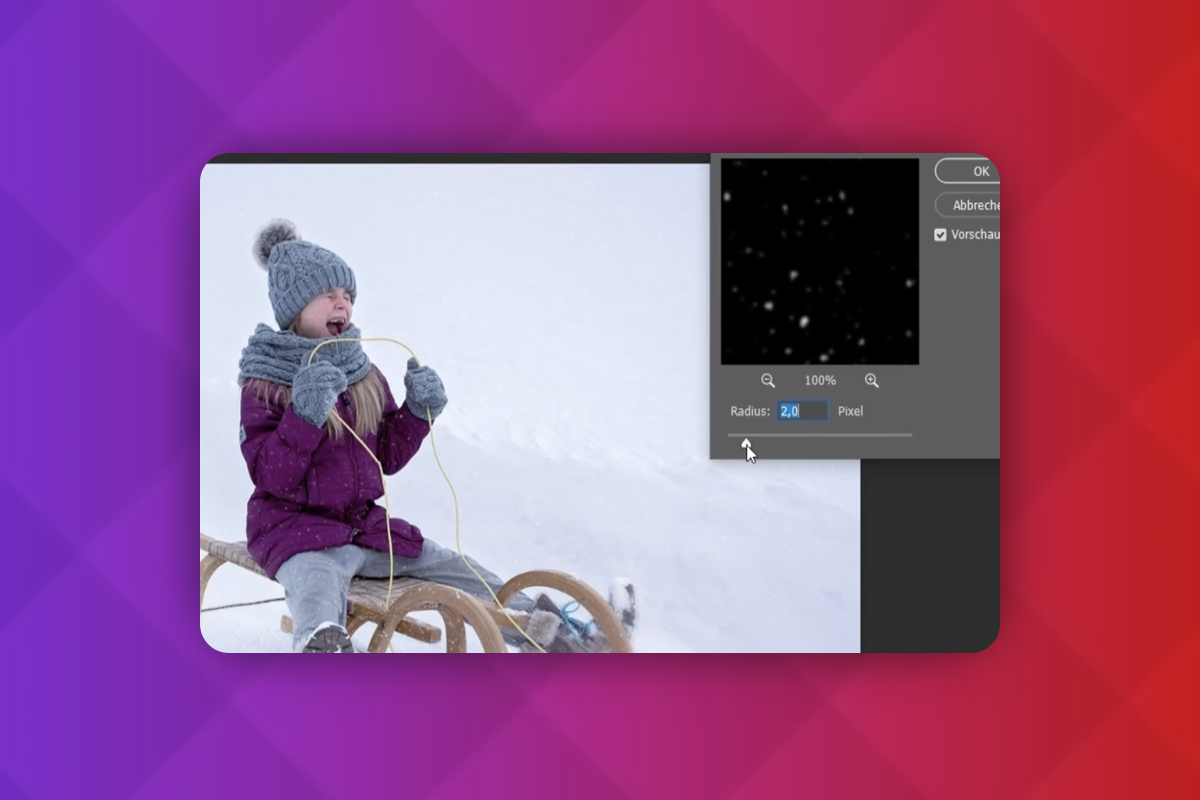 Photoshop-teknikker: 4.7 | Lage snø