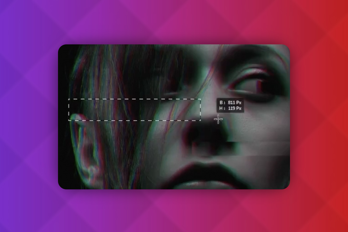 Photoshop-teknikker: 5.6 | Glitcheffekt