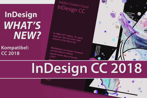 What's new in the Creative Cloud: InDesign CC 2018 (October 2017)