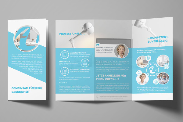 Health design flyer template for doctors, dentists and healthcare professionals