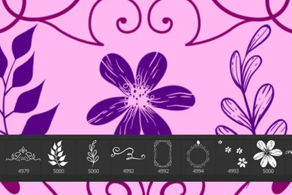 Das große Pinsel-Paket – florale Elemente 3