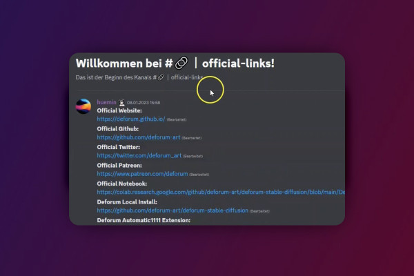 Stabil Diffusion Deforum: 3.1 | Bliv medlem af Deforum Community på Discord