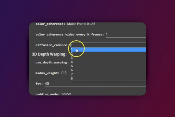 Stable Diffusion Deforum: 5.8 | Make Coherence Cadence transitions smoother
