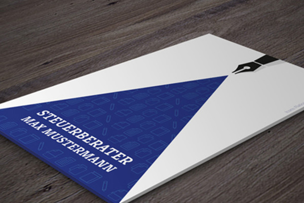 Plantilla de Photoshop para tarjetas de visita - variante 2