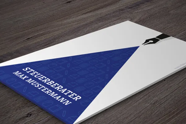 Mockup template Photoshop untuk kartu nama - varian 2