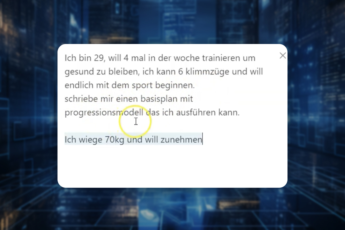 Google Gemini: 4.6 | Gemini als Personal-Trainier und Ernährungsberater
