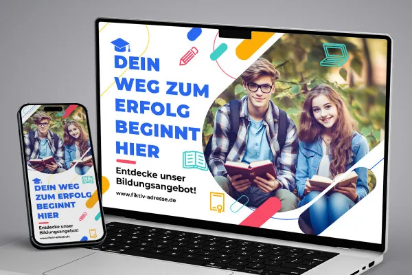 Template spanduk "Pendidikan