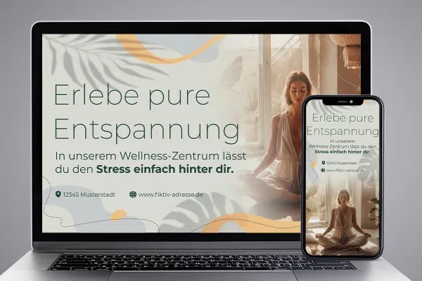 Template spanduk "Wellness