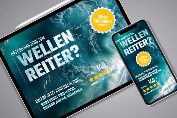 Plantilla de banner "Wave rider" (1920 x 1080 px)
