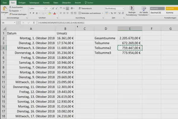Tutorial Excel: Pivot, diagram, dan desain tabel untuk presentasi data yang jelas - 2.2 Menganalisis sel-sel tertentu