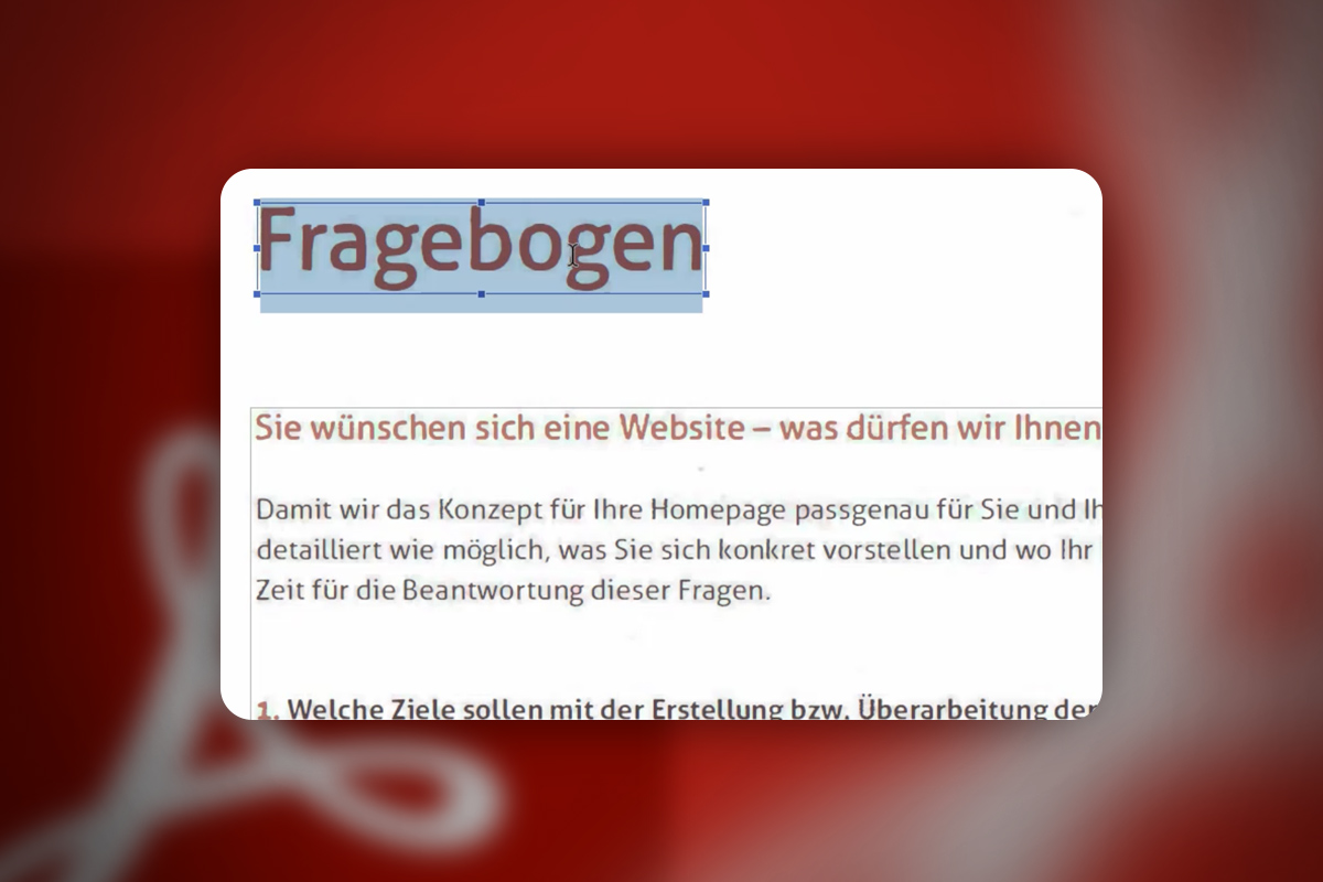Messerscharfe Acrobat-Rezepte: 1.23 | Gescannte Dokumente mit OCR-Funktion editierbar machen