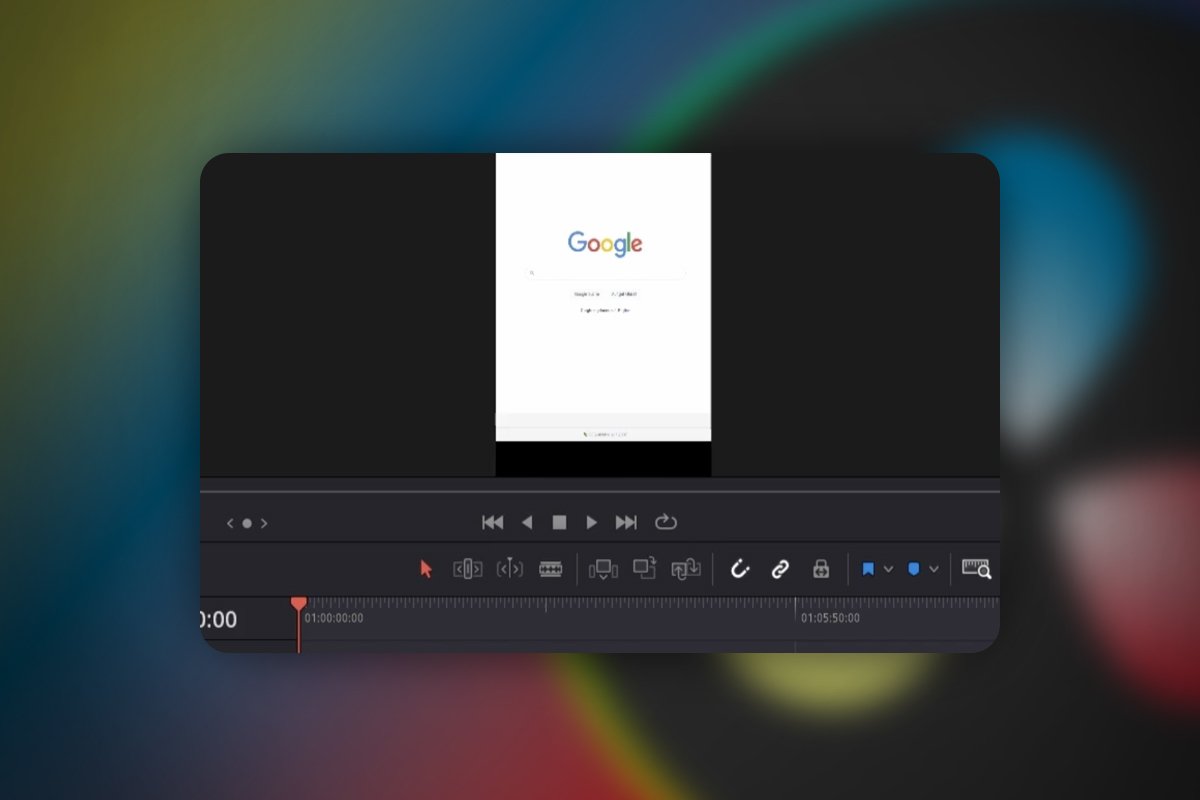 DaVinci Resolve: 2.5 | Sett innstillingen til 9 til 16 i portrettformat.