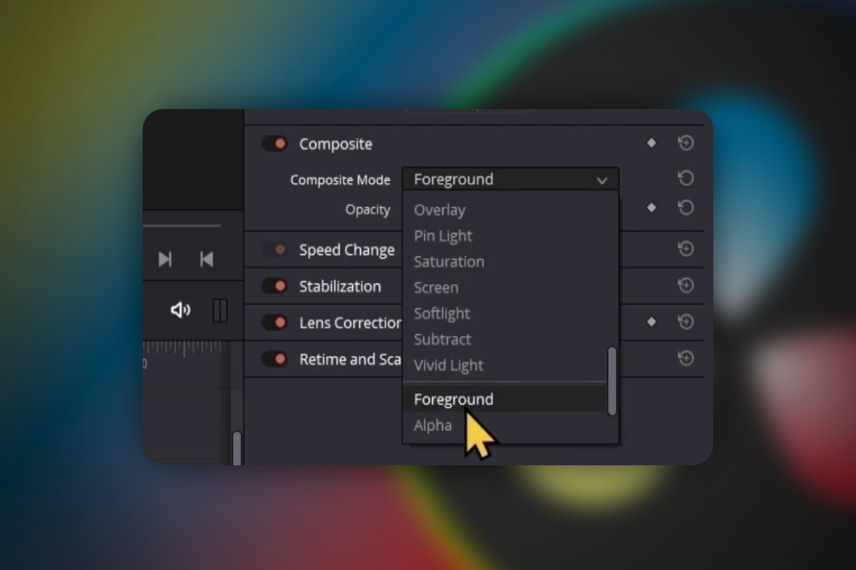 DaVinci Resolve: 4.3 | Sammensetningsmodus Del 3