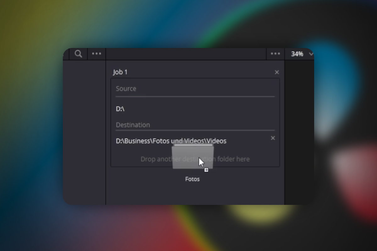 DaVinci Resolve: 4.4 | Lage filbackup opp