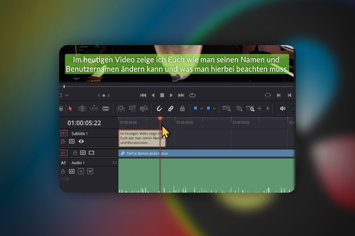 DaVinci Resolve: 5.14 | Lage undertekster og eksportere