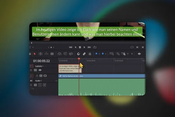 DaVinci Resolve: 5.14 | Untertitel erstellen exportieren