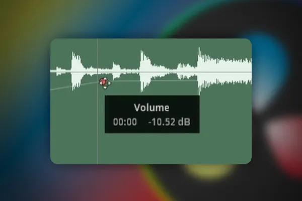 DaVinci Resolve: 7.1 | 오디오 천천히 페이드 인하거나 페이드 아웃하기