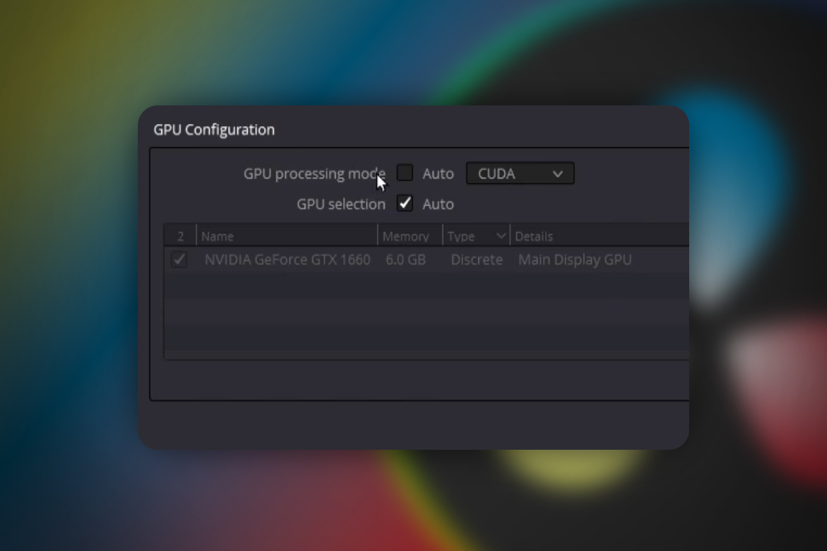 DaVinci Resolve: 9.11 | "GPU-minne er fullt