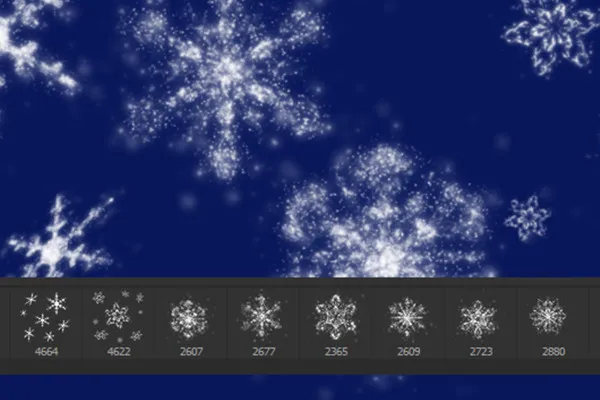 Das große Pinsel-Paket – Winter, Weihnachten & Silvester 3: Schneeflocken