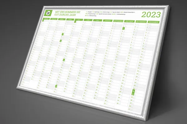 Personalisierte Business-Kalender für 2023: Jahresplaner