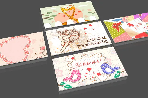 Valentinsdag och kärleksillustrationer - paket 03