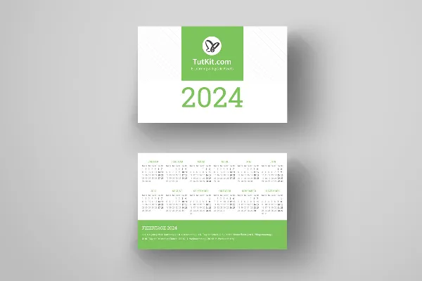 Personalizované obchodní kalendáře na rok 2024: kapesní kalendář