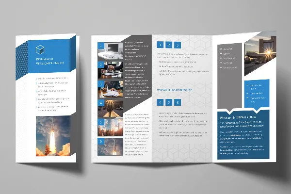 Flyer template for financial service providers & insurance providers