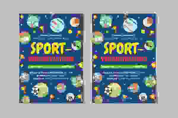 Plantillas de volantes para eventos deportivos - Versión 3