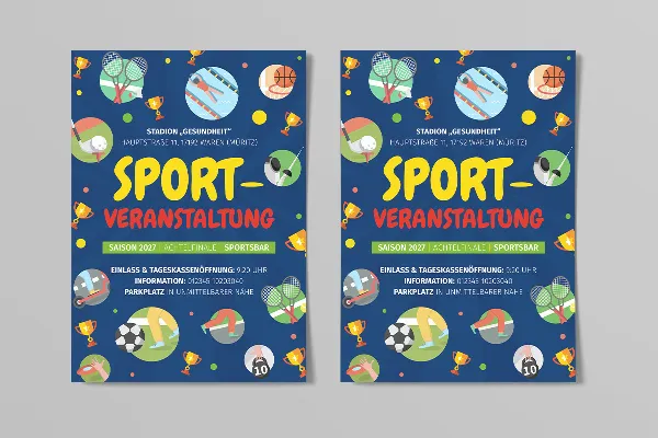 Шаблони флаєрів для спортивних подій – Версія 3