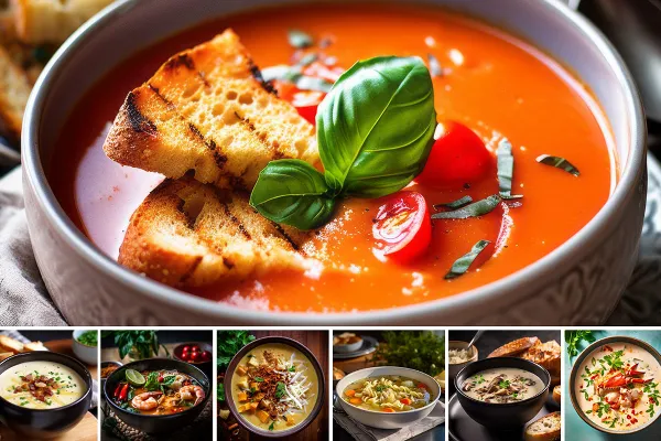 Suppen – 23 Bilder von Vorspeisen für Speisekarten