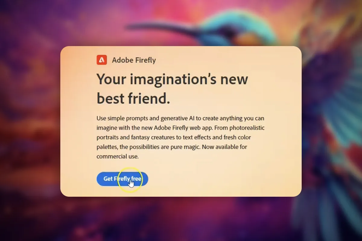 Adobe Firefly: 4 | "Adobe Firefly" nebėra beta versijoje.