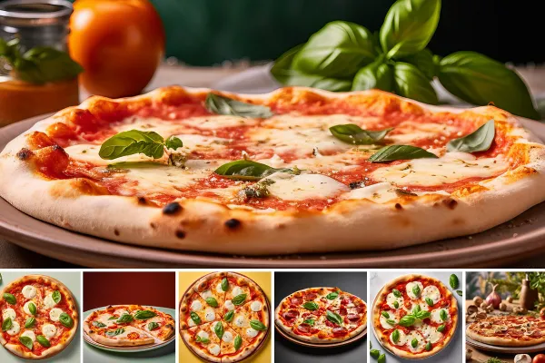 Pizza - Menüler için ana yemeklerin 26 resmi