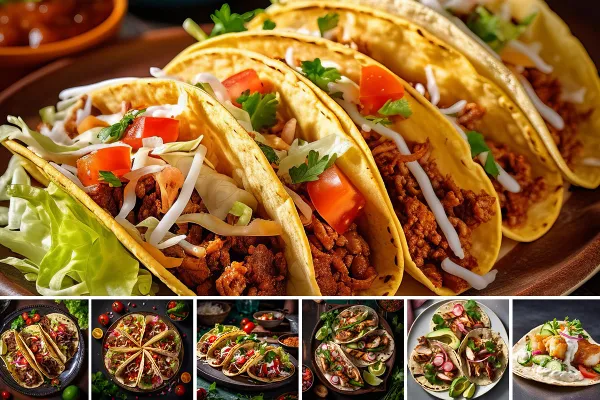 Tacos - 28 billeder af hovedretter til menukort