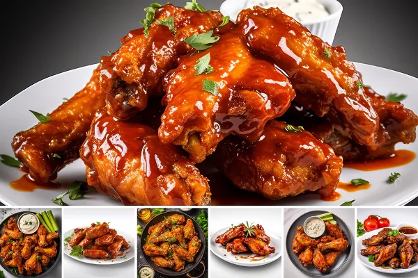 Chicken Wings – 42 Bilder von Hauptspeisen für Speisekarten