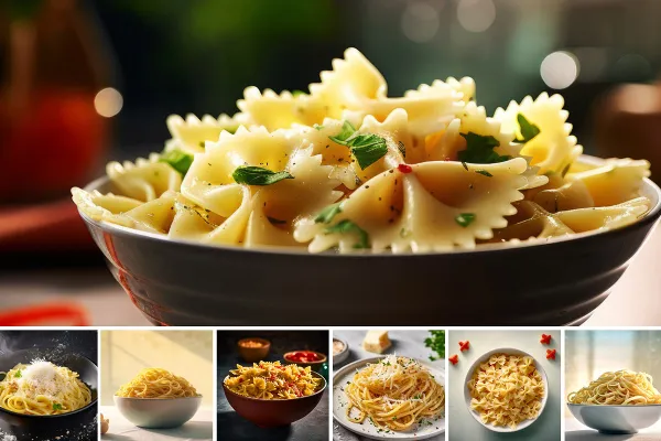 Pasta – 28 bilder av sideretter for menyer