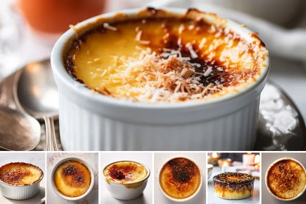 Crème Brûlée - 23 εικόνες επιδορπίων για μενού.