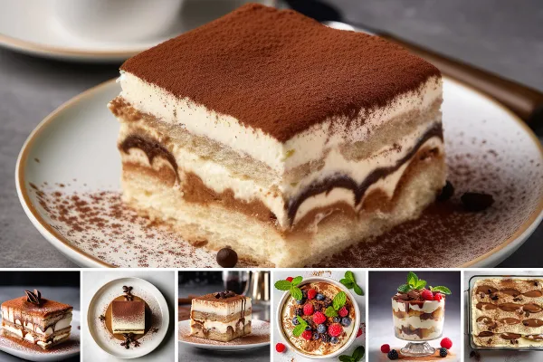 Tiramisu - 24 billeder af desserter til menukort