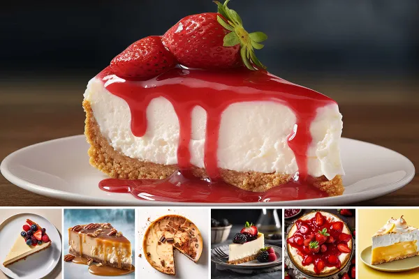 Cheesecake - 32 billeder af desserter til menukort