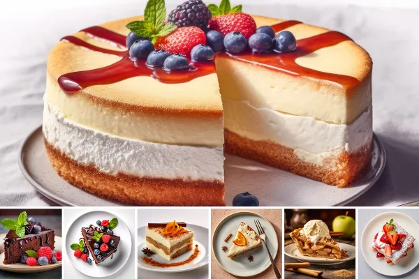 Kager & Tærter - 83 billeder af desserter til menukort