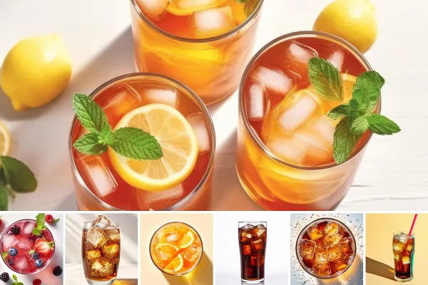 Безалкогольные напитки - 34 изображения напитков для меню.