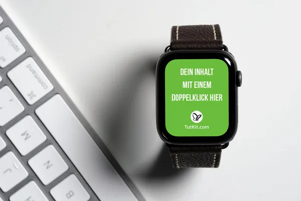 Photoshop-mockupmall för en klocka, Apple Watch - Version 2.