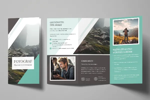 Flyer-Vorlage für Fotografen und Fotostudios