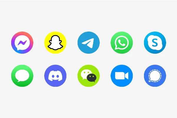 Icon colorati rotondi