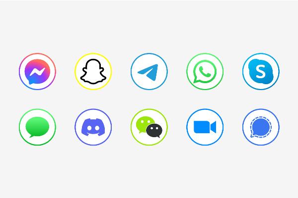 Icons farbig Kontur