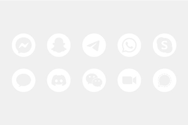 Icons weiß rund